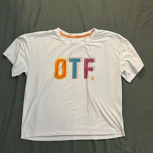 OTF White crop top Small